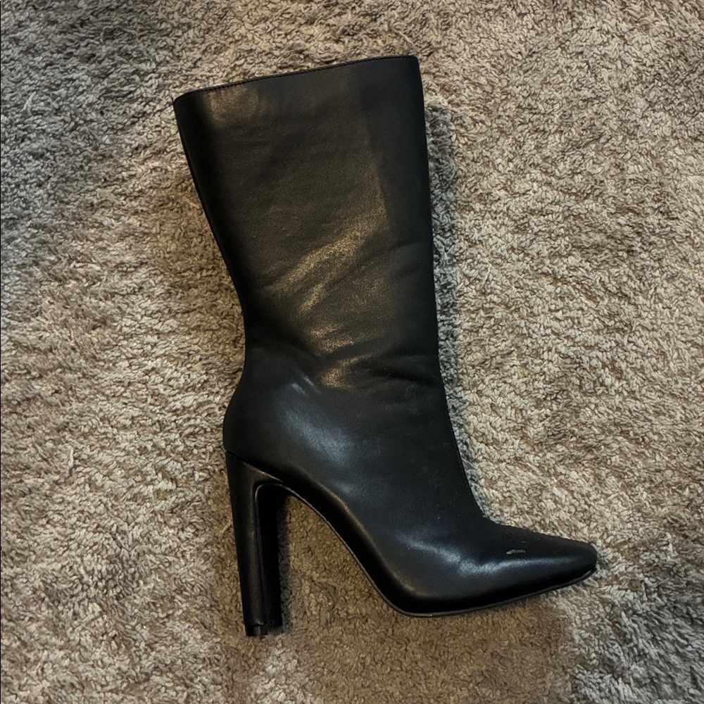 Boohoo Black Heeled Boots